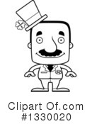 Block Headed Hispanic Man Clipart #1330020 by Cory Thoman