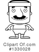 Block Headed Hispanic Man Clipart #1330028 by Cory Thoman