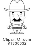 Block Headed Hispanic Man Clipart #1330032 by Cory Thoman