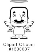 Block Headed Hispanic Man Clipart #1330037 by Cory Thoman