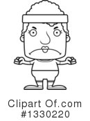 Block Headed Senior Woman Clipart #1330220 by Cory Thoman