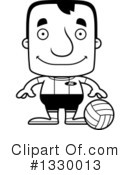 Block Headed White Man Clipart #1330013 by Cory Thoman