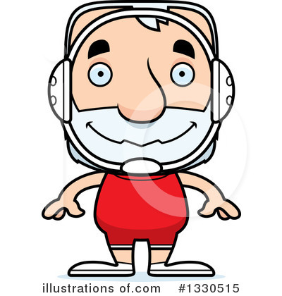 Royalty-Free (RF) Block Headed White Senior Man Clipart Illustration by Cory Thoman - Stock Sample #1330515