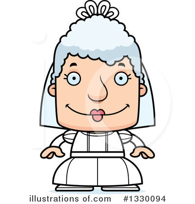 Royalty-Free (RF) Block Headed White Senior Woman Clipart Illustration by Cory Thoman - Stock Sample #1330094