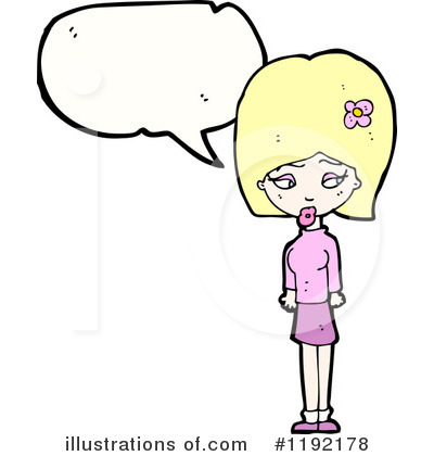 Royalty-Free (RF) Blonde Woman Clipart Illustration by lineartestpilot - Stock Sample #1192178