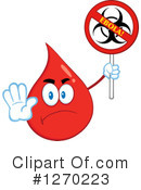 Blood Drop Character Clipart #1270223 by Hit Toon
