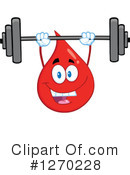 Blood Drop Character Clipart #1270228 by Hit Toon