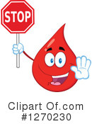 Blood Drop Character Clipart #1270230 by Hit Toon