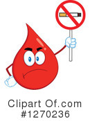 Blood Drop Character Clipart #1270236 by Hit Toon