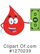 Blood Drop Character Clipart #1270239 by Hit Toon