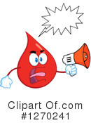 Blood Drop Character Clipart #1270241 by Hit Toon
