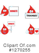 Blood Drop Character Clipart #1270255 by Hit Toon