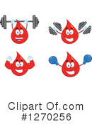 Blood Drop Character Clipart #1270256 by Hit Toon