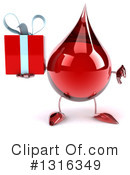 Blood Drop Character Clipart #1316349 by Julos