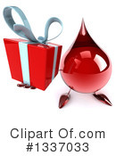 Blood Drop Character Clipart #1337033 by Julos