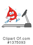 Blood Drop Character Clipart #1375093 by Hit Toon
