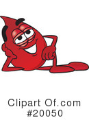 Blood Drop Character Clipart #20050 by Mascot Junction