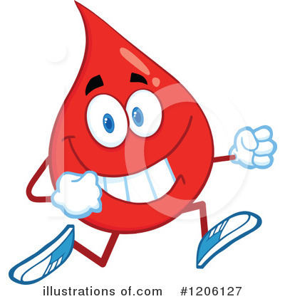 Royalty-Free (RF) Blood Drop Clipart Illustration by Hit Toon - Stock Sample #1206127