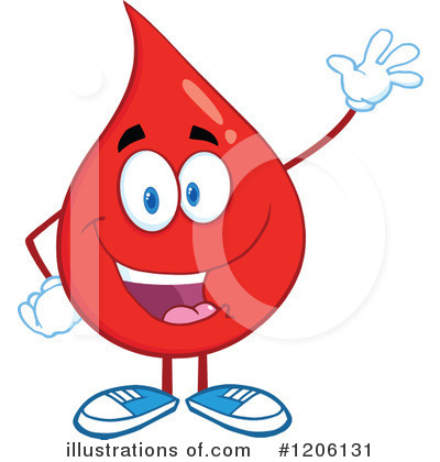 Royalty-Free (RF) Blood Drop Clipart Illustration by Hit Toon - Stock Sample #1206131