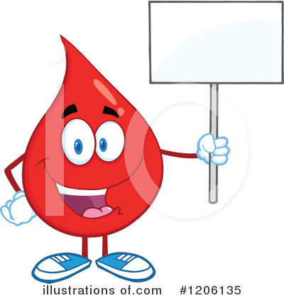 Royalty-Free (RF) Blood Drop Clipart Illustration by Hit Toon - Stock Sample #1206135