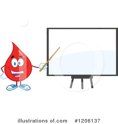 Royalty-Free (RF) Blood Drop Clipart Illustration by Hit Toon - Stock Sample #1206137