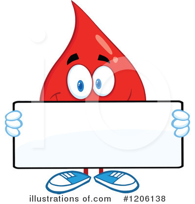Royalty-Free (RF) Blood Drop Clipart Illustration by Hit Toon - Stock Sample #1206138