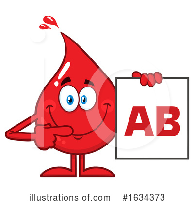 Royalty-Free (RF) Blood Drop Clipart Illustration by Hit Toon - Stock Sample #1634373