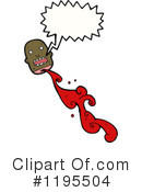Bloody Head Clipart #1195504 by lineartestpilot