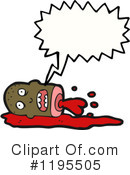 Bloody Head Clipart #1195505 by lineartestpilot