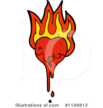 Bloody Heart Clipart #1199813 by lineartestpilot