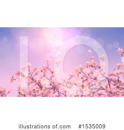 Cherry Blossoms Clipart #1535009 by KJ Pargeter