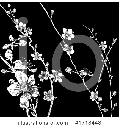 Blossoms Clipart #1718448 by AtStockIllustration