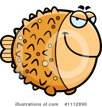 Royalty-Free (RF) Blowfish Clipart Illustration by Cory Thoman - Stock Sample #1112890