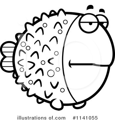 Royalty-Free (RF) Blowfish Clipart Illustration by Cory Thoman - Stock Sample #1141055