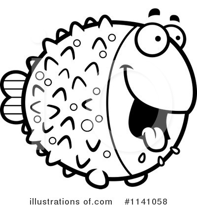 Royalty-Free (RF) Blowfish Clipart Illustration by Cory Thoman - Stock Sample #1141058