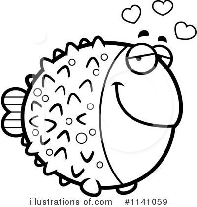 Royalty-Free (RF) Blowfish Clipart Illustration by Cory Thoman - Stock Sample #1141059