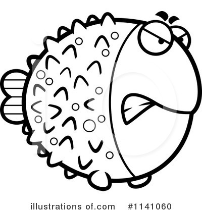Royalty-Free (RF) Blowfish Clipart Illustration by Cory Thoman - Stock Sample #1141060