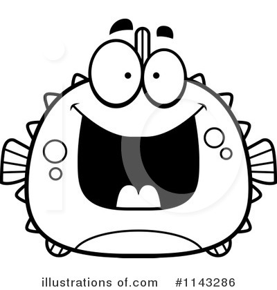 Royalty-Free (RF) Blowfish Clipart Illustration by Cory Thoman - Stock Sample #1143286