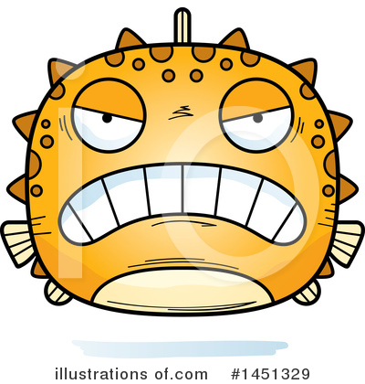 Royalty-Free (RF) Blowfish Clipart Illustration by Cory Thoman - Stock Sample #1451329