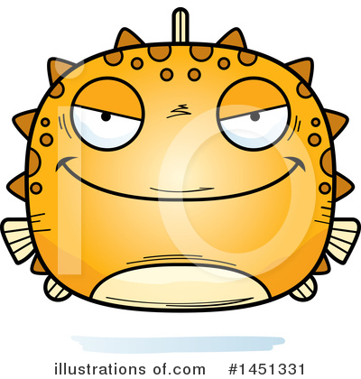 Royalty-Free (RF) Blowfish Clipart Illustration by Cory Thoman - Stock Sample #1451331