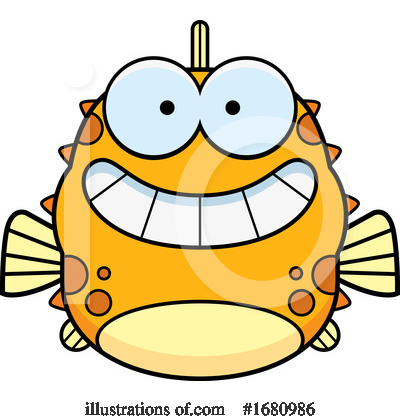 Royalty-Free (RF) Blowfish Clipart Illustration by Cory Thoman - Stock Sample #1680986