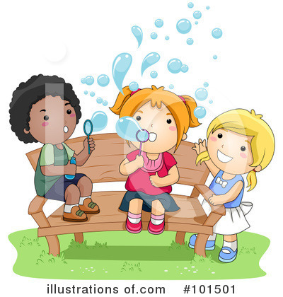 Royalty-Free (RF) Blowing Bubbles Clipart Illustration by BNP Design Studio - Stock Sample #101501