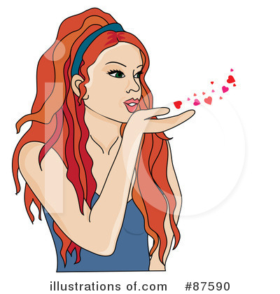 Blowing Kisses Clipart #87590 by Pams Clipart