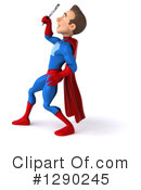 Blue And Red Male Super Hero Clipart #1290245 by Julos