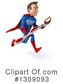 Blue And Red Male Super Hero Clipart #1309093 by Julos