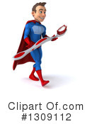 Blue And Red Male Super Hero Clipart #1309112 by Julos