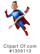Blue And Red Male Super Hero Clipart #1309113 by Julos