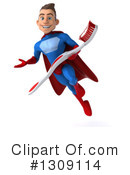 Blue And Red Male Super Hero Clipart #1309114 by Julos