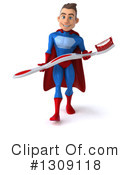 Blue And Red Male Super Hero Clipart #1309118 by Julos