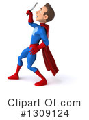 Blue And Red Male Super Hero Clipart #1309124 by Julos